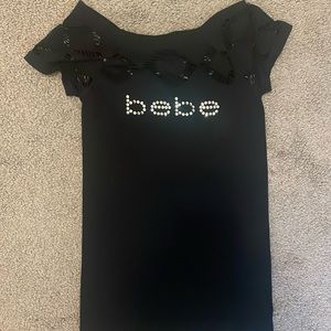 Black Bebe top size small